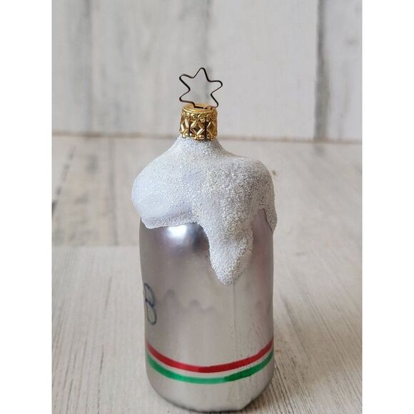 German blown glass HB beer stein glitter ornament Xmas - Picture 2 of 7